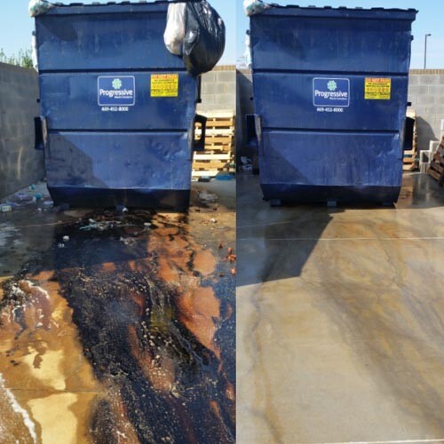 Dumpster Pad Cleaning