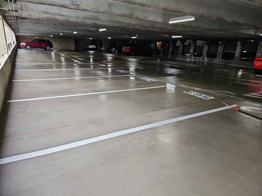Parking Garage Pressure Washing
