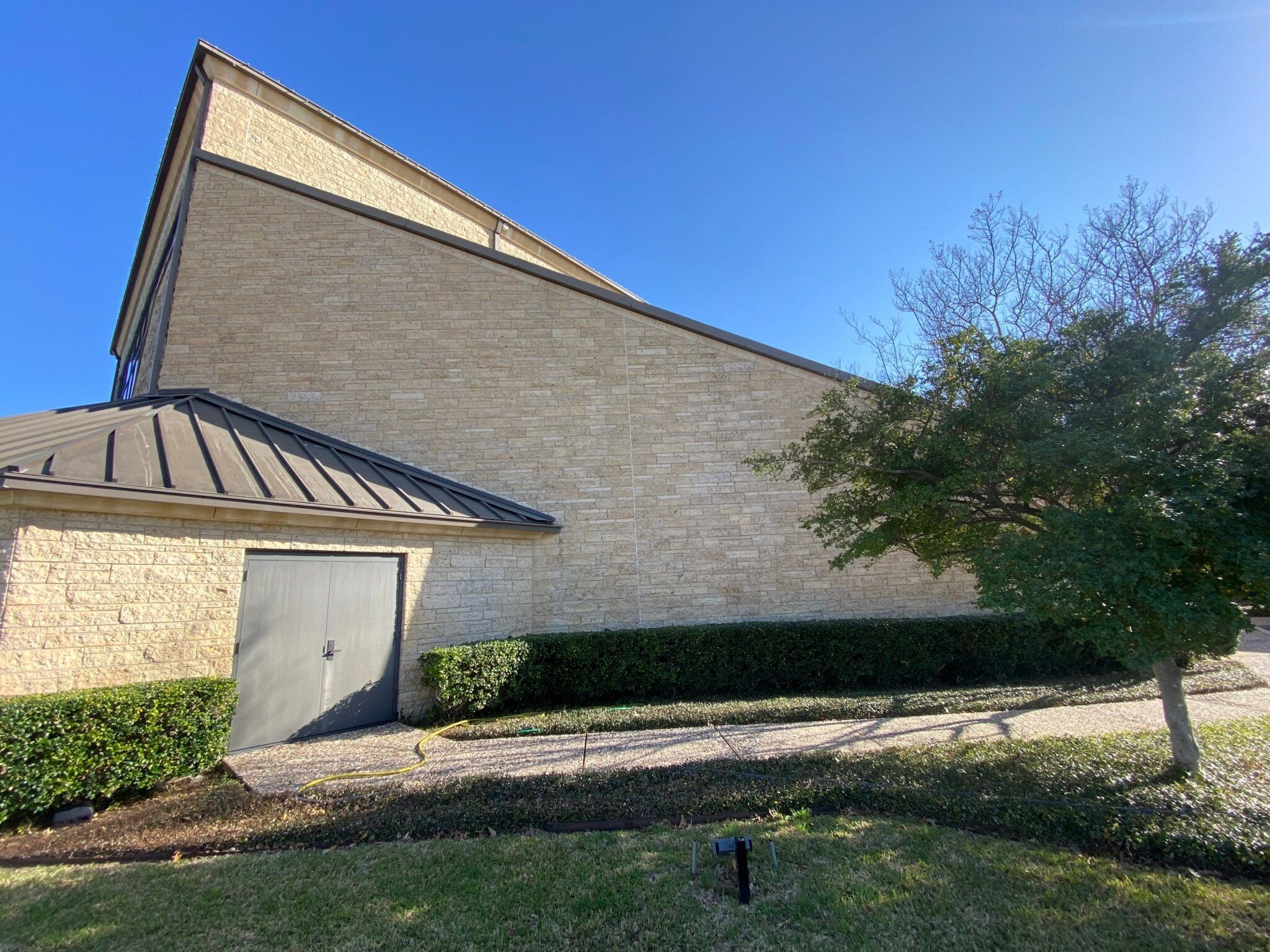 church building washing project after completion
